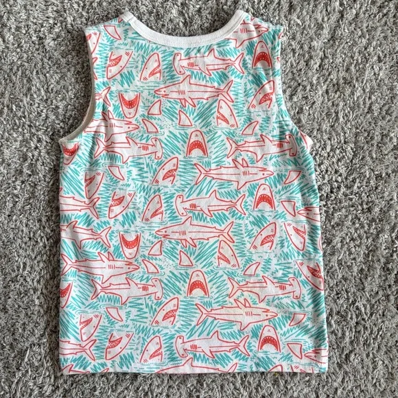 Cat & Jack•Toddler Shark Print Tank Top | 4T - Picture 3 of 3